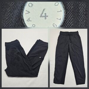 Lululemon Dance Studio Crop Pants Womens Size 4 Unlined Black 25" Inseam